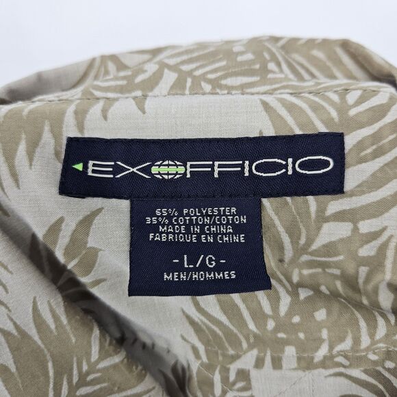 Exofficio Shirt Mens Large Button Fishing Outdoors Hawaiian Short Sleeve‎ L - Picture 10 of 11